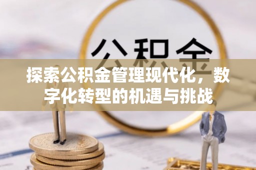 上街探索公积金管理现代化，数字化转型的机遇与挑战