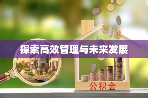 上街探索高效管理与未来发展
