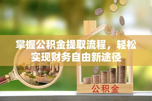 上街掌握公积金提取流程，轻松实现财务自由新途径