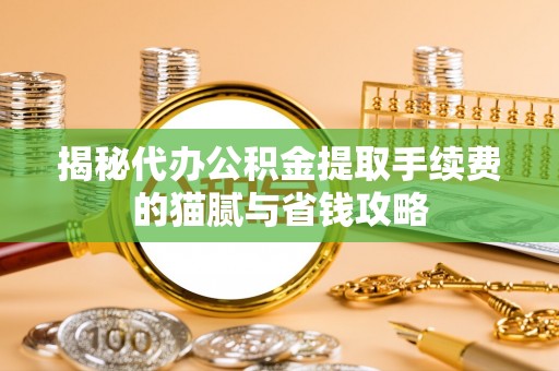 上街揭秘代办公积金提取手续费的猫腻与省钱攻略