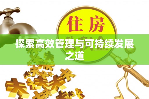 上街探索高效管理与可持续发展之道