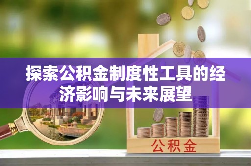 上街探索公积金制度性工具的经济影响与未来展望
