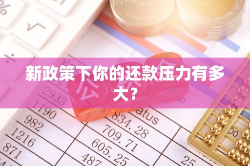 上街新政策下你的还款压力有多大？